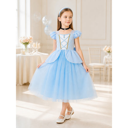 Blue Princess Costume for Halloween lifestyle view