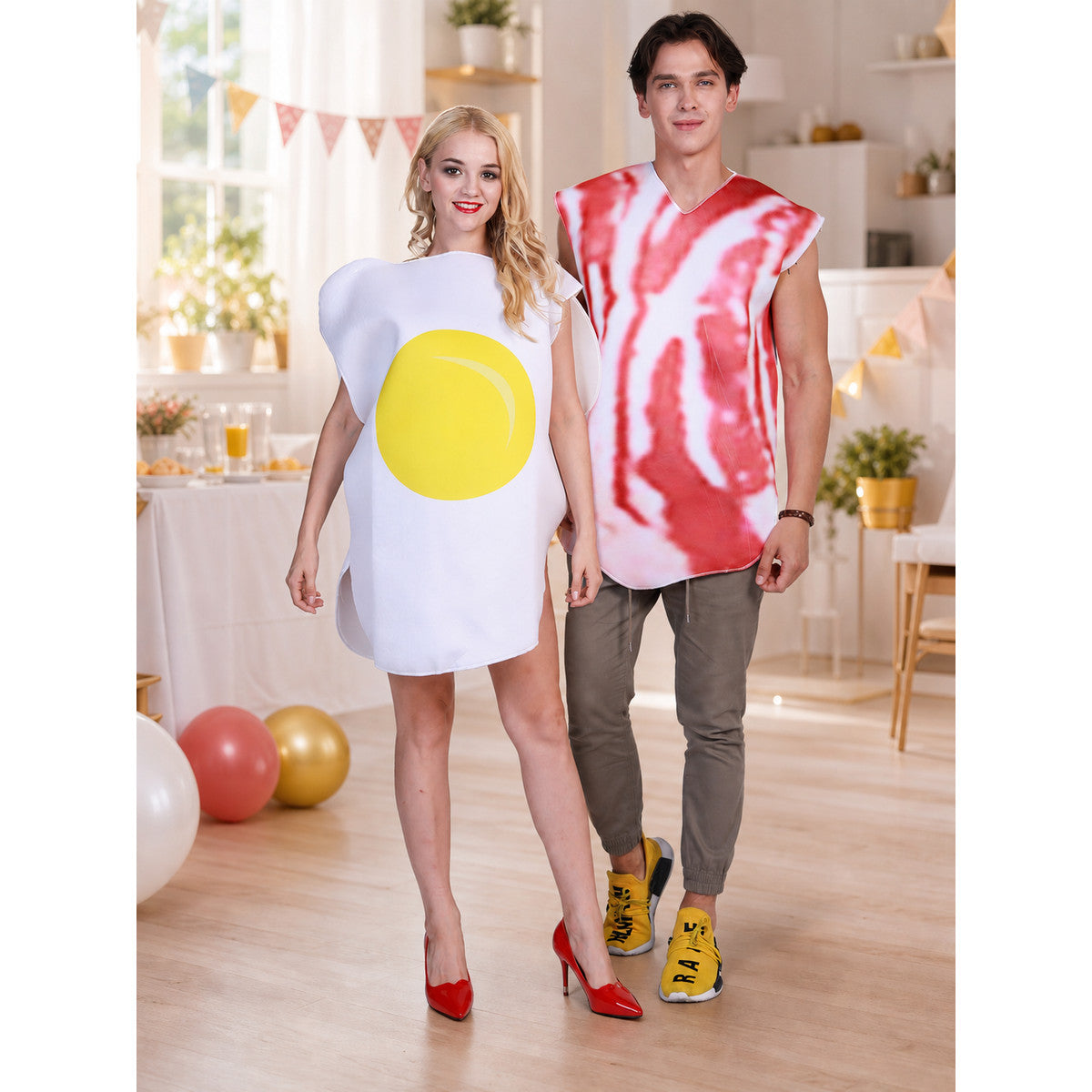 Fried Egg and Bacon Halloween Costume lifestyle view