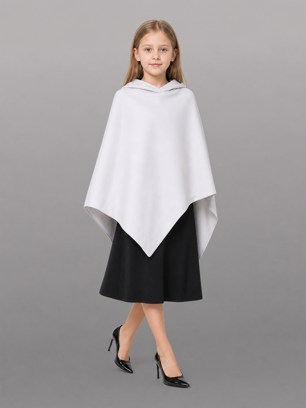 Description: White shoe covers—a pair of accessories for completing a costume occasion guide