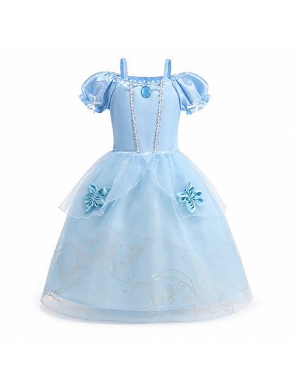 2026 Girl Princess Dress Costume Princess Cosplay Halloween Carnival Party