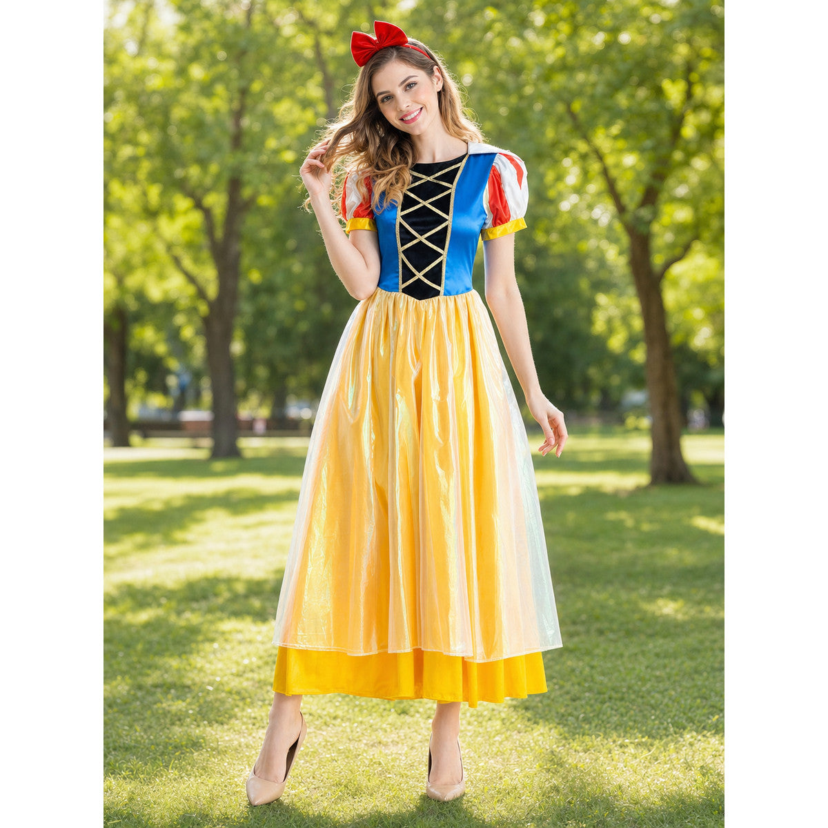 Snow White Costume Dress for Cosplay and Carnival lifestyle view