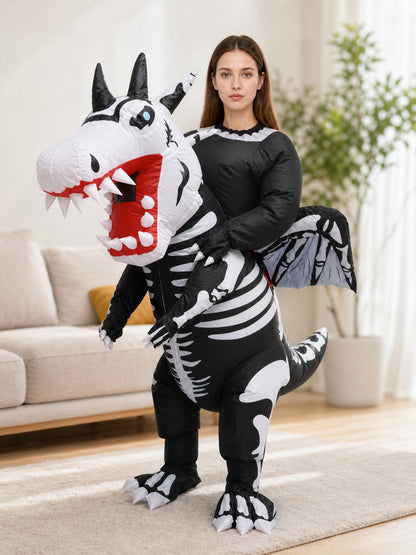 Winged Skeleton Dinosaur Costume for Halloween