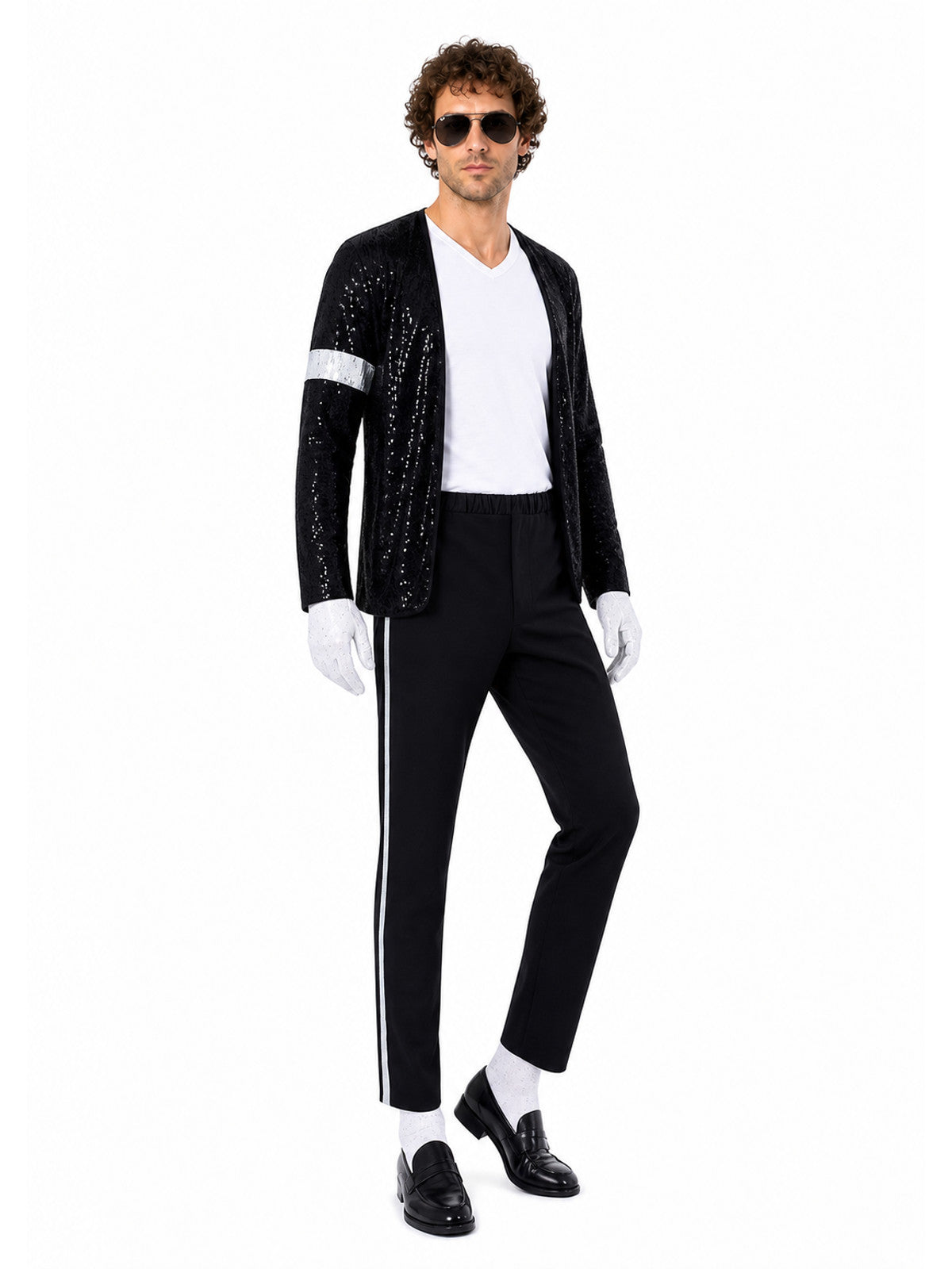 Michael Jackson-Style Sequin Stage Costume
