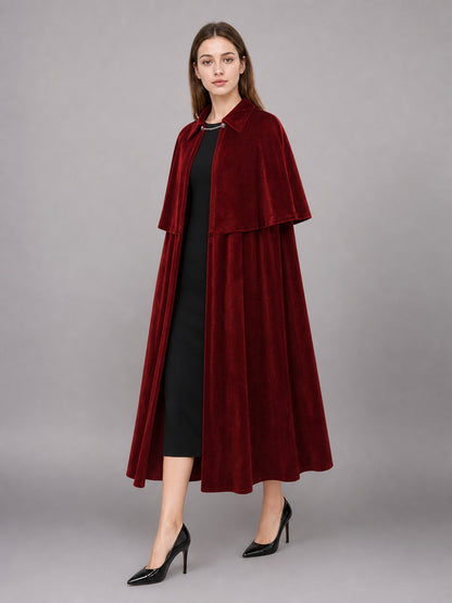 Burgundy Carnival Cloak, Medieval Look