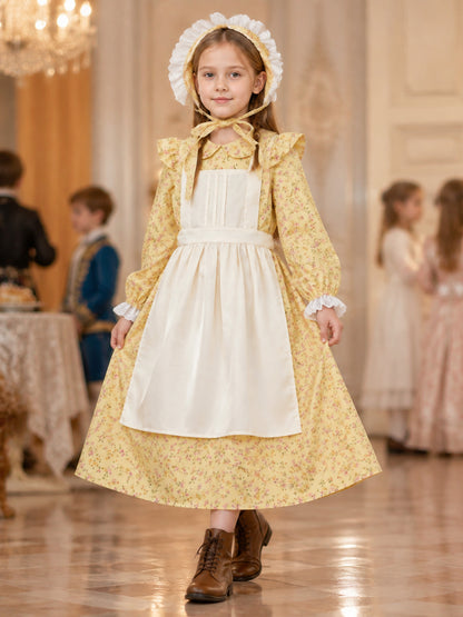 Children’s Carnival Costume: Dress, Apron, Bonnet lifestyle view