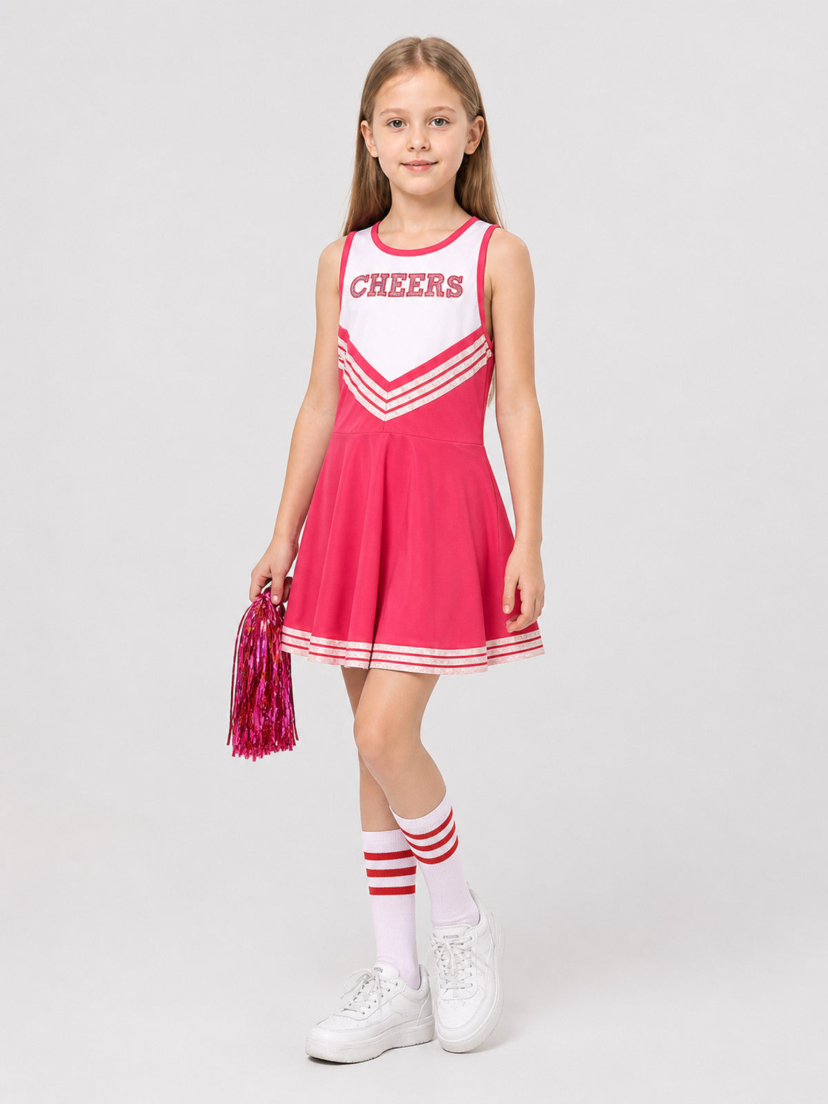 Sleeveless Cheerleading Stage Dress Costume Dresses detail