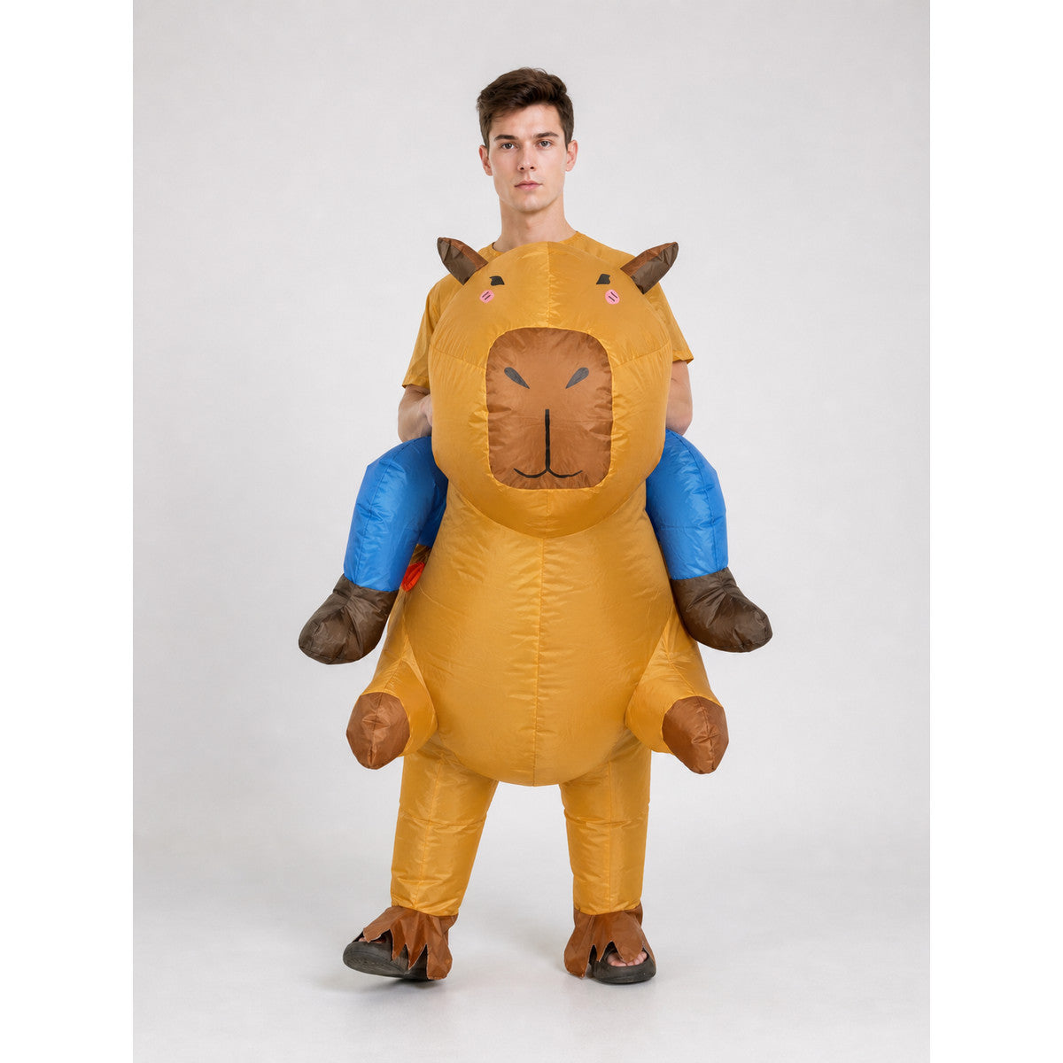 Inflatable animal costume for parties and performances on-model front view