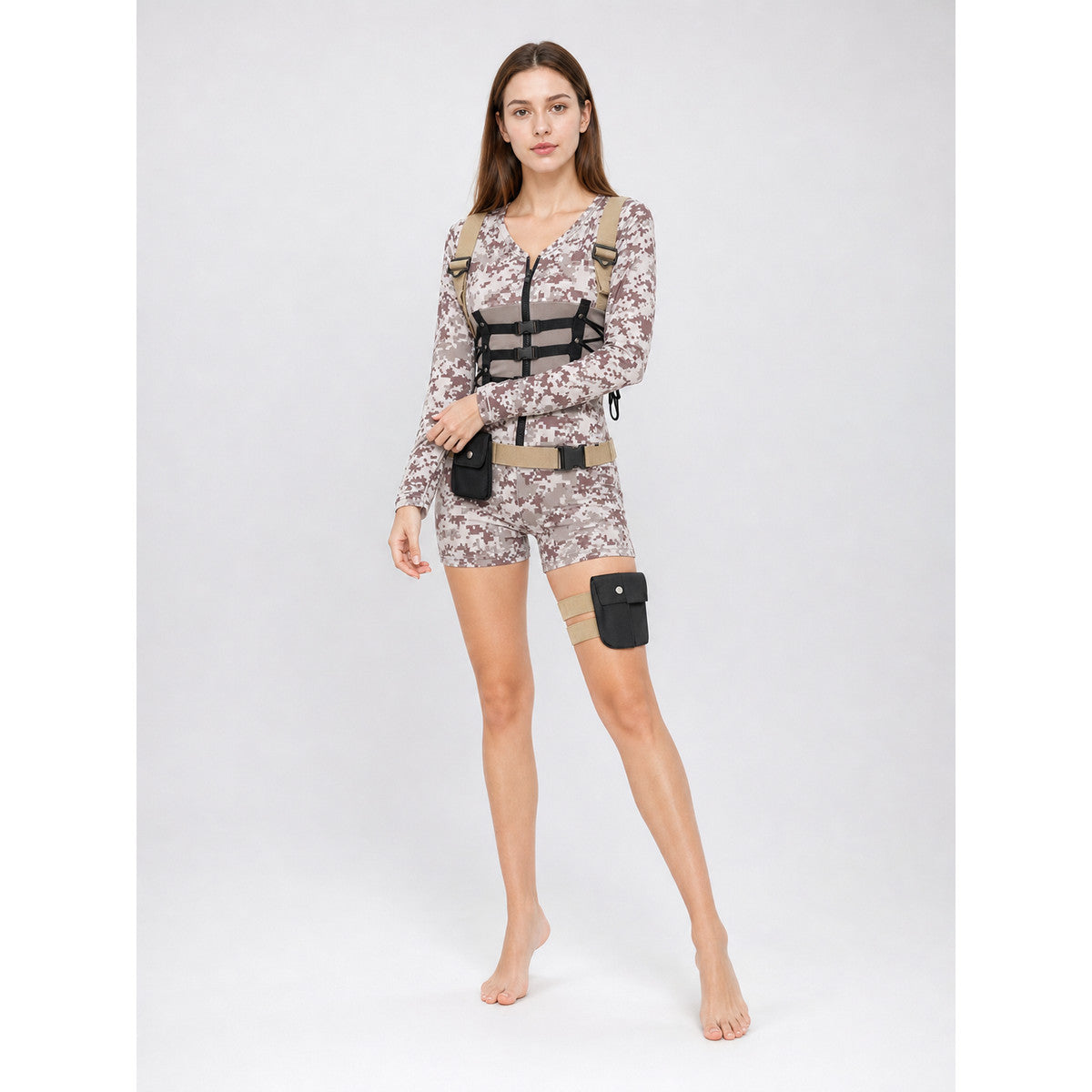 Camouflage Costume with Shorts and Accessories lifestyle