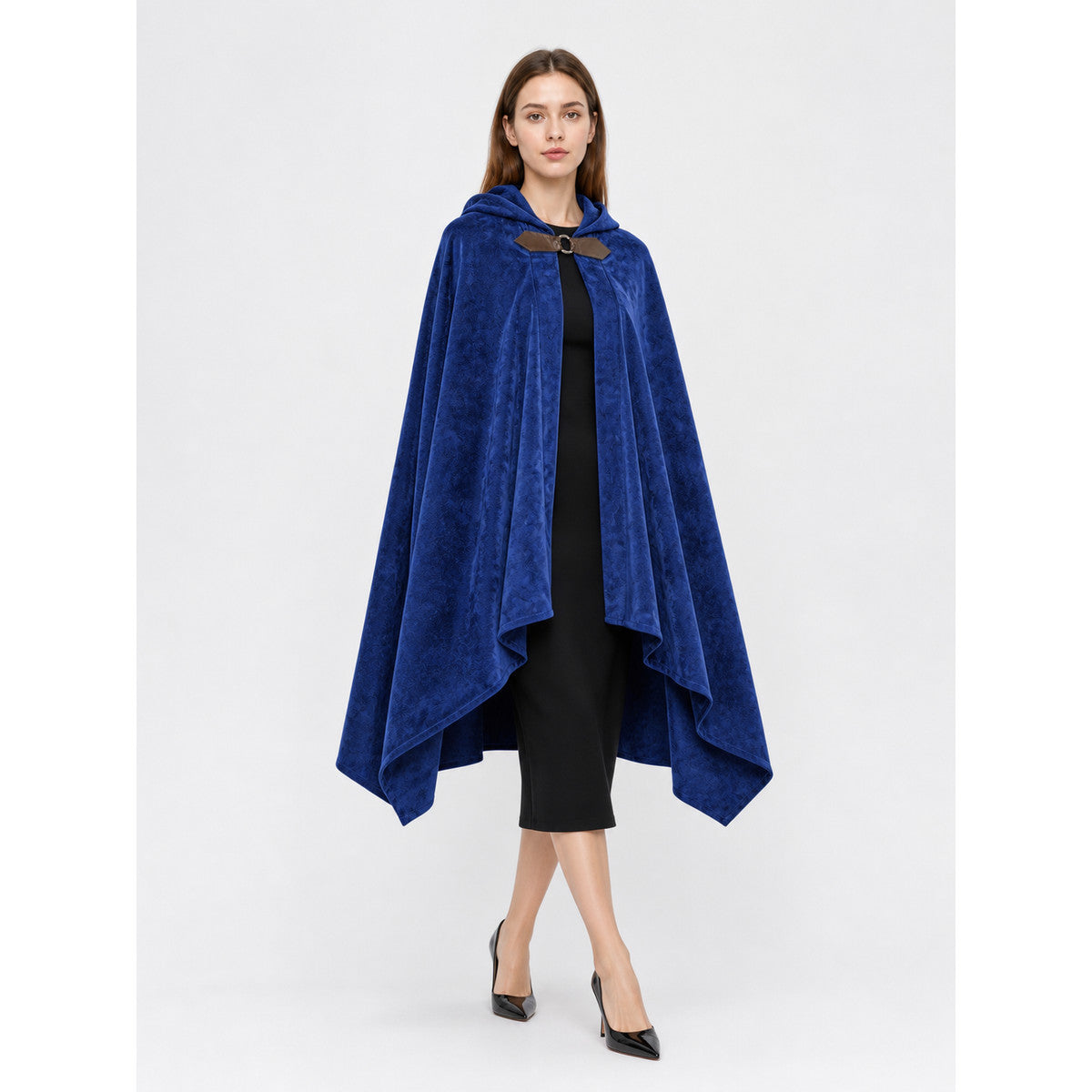 Hooded Cloak Cape with Pointed Hem for Cosplay, Blue occasion guide