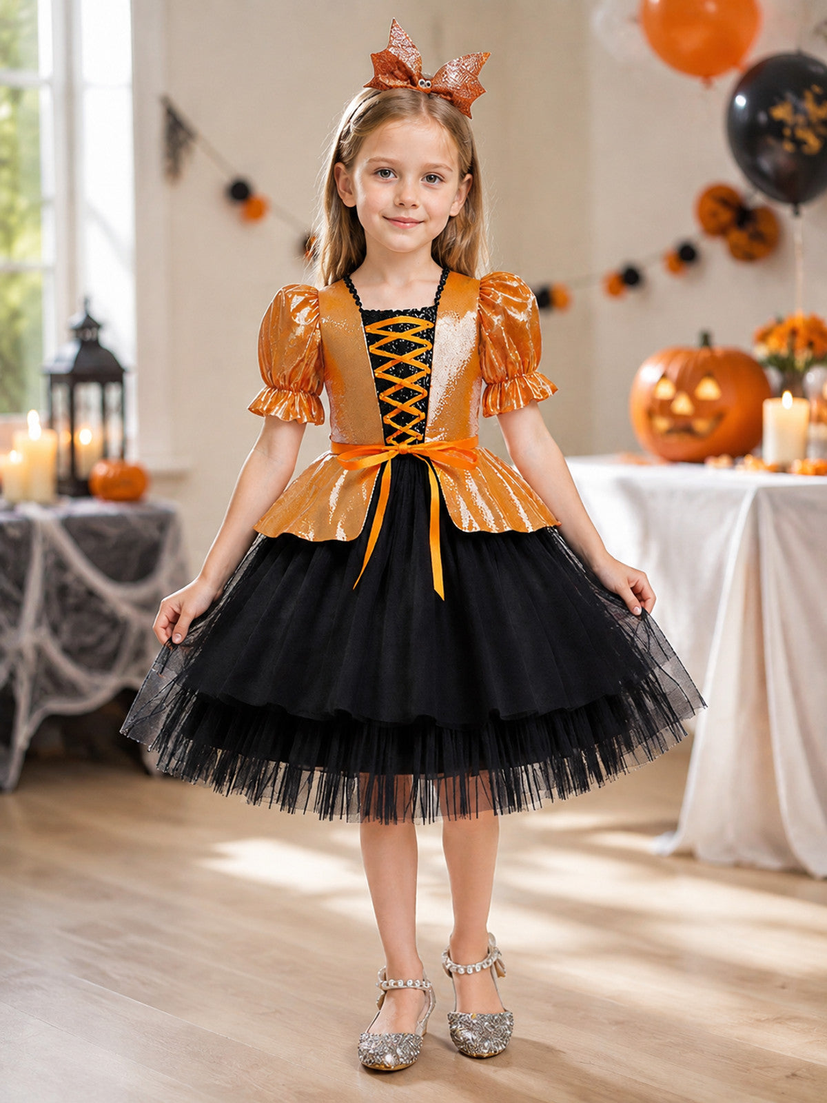Halloween Costume Dress for Girls lifestyle view