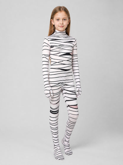 Children's Mummy Costume, Hooded Jumpsuit Costumes detail