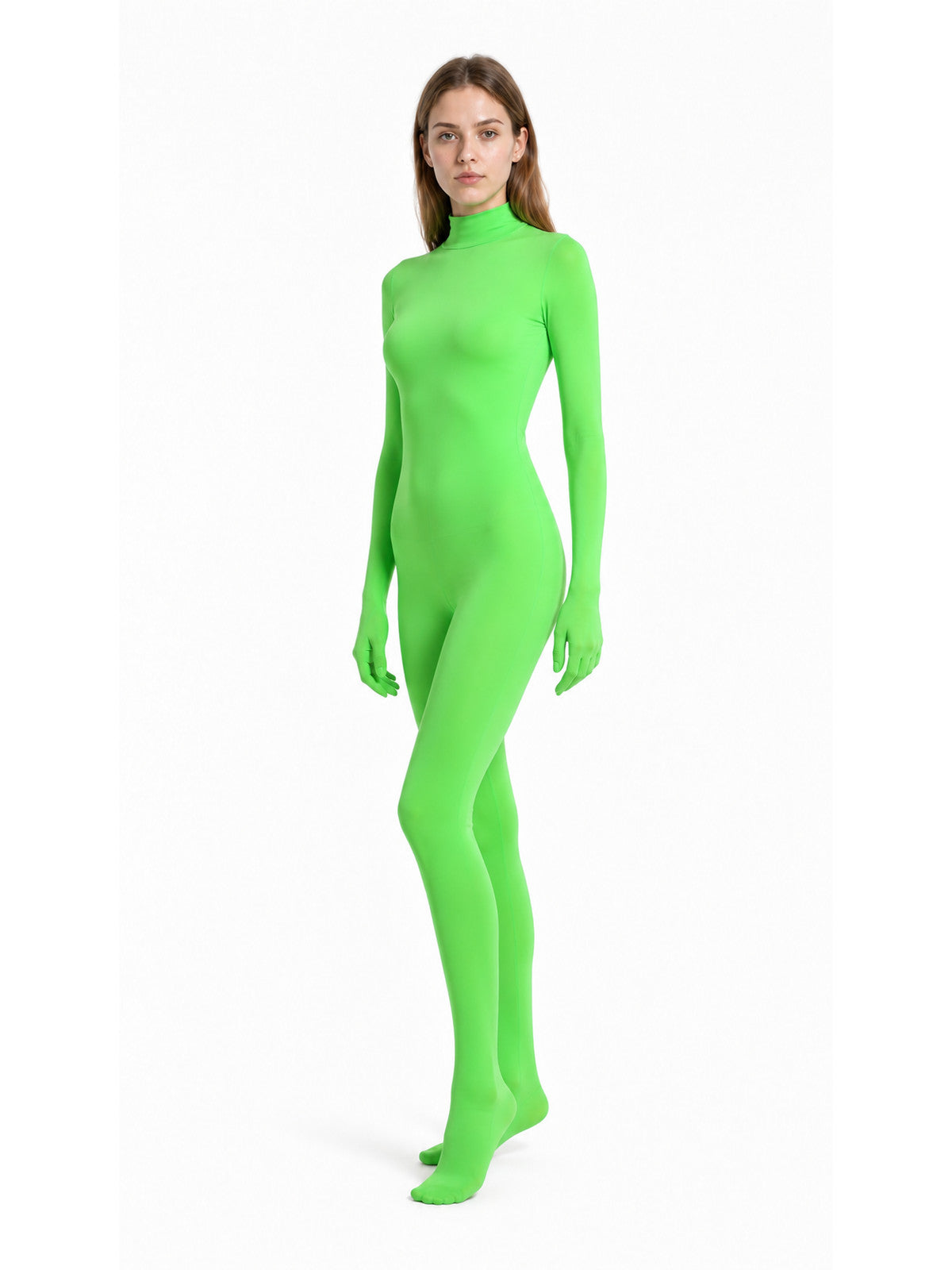 Form-Fitting Jumpsuit with Covered Hands and Feet product detail