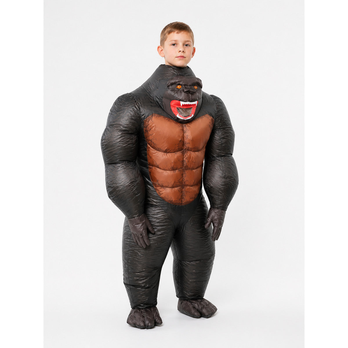 Inflatable Gorilla Costume, Black and Brown, One Size lifestyle