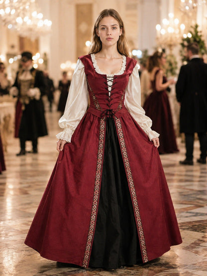 Medieval Dress with Front Lacing lifestyle view