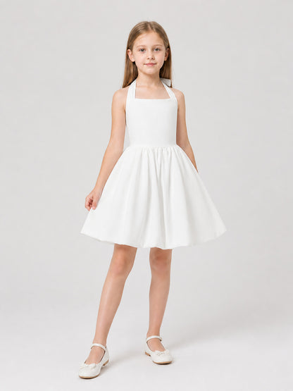 Dressy Dress with Neck Ties, Bow, and Full Skirt Costume Dresses detail
