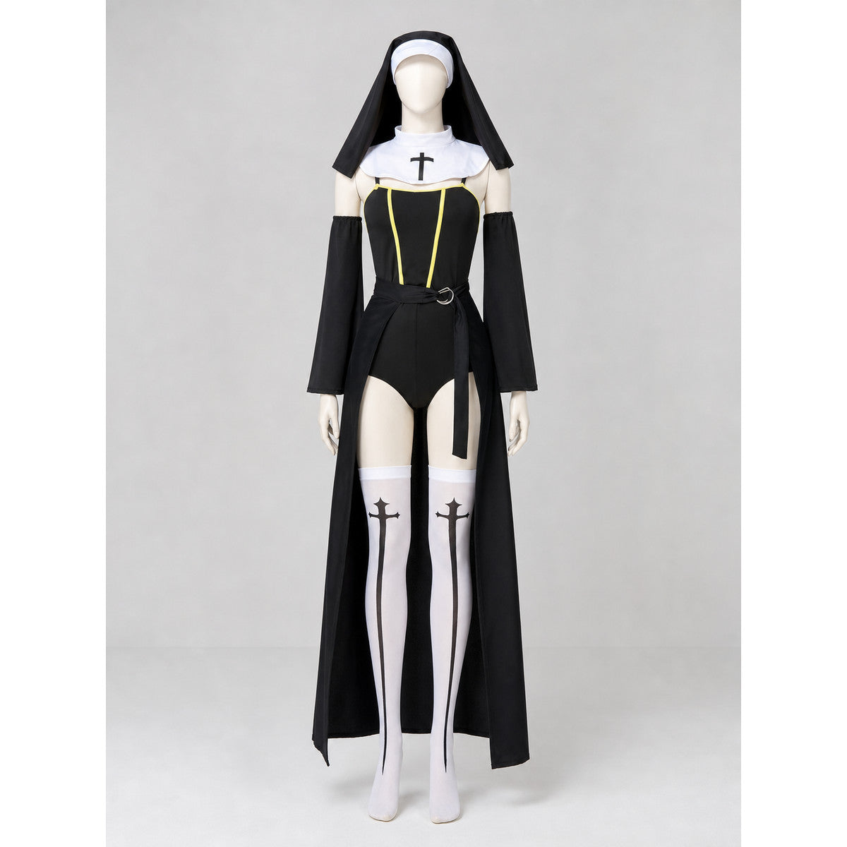 Hooded Cosplay Costume with Cross