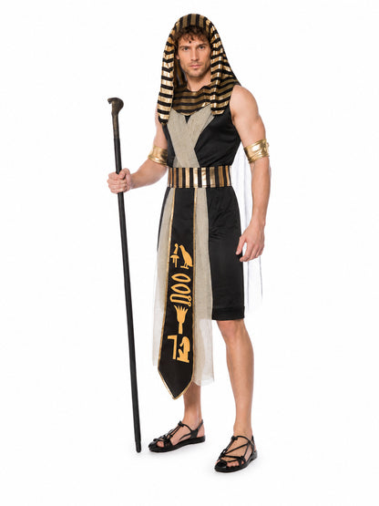 Egyptian Pharaoh Costume with Chest Bib for Halloween