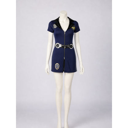 Police Officer Cosplay Costume, One-Piece Jumpsuit