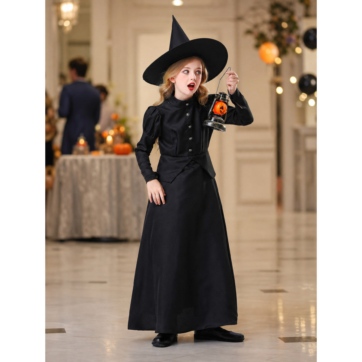 Witch Costume: Dress with Collar lifestyle view