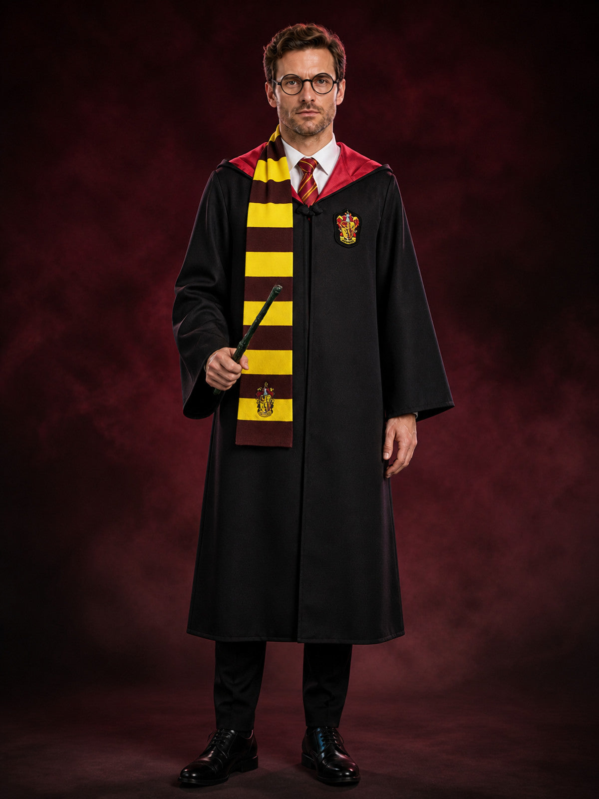 Gryffindor Wizard Costume, 5 Pieces, Cosplay main product view
