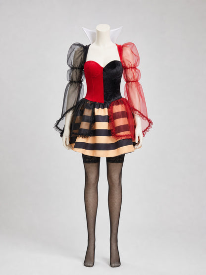 Carnival Cosplay Dress, Red and Black