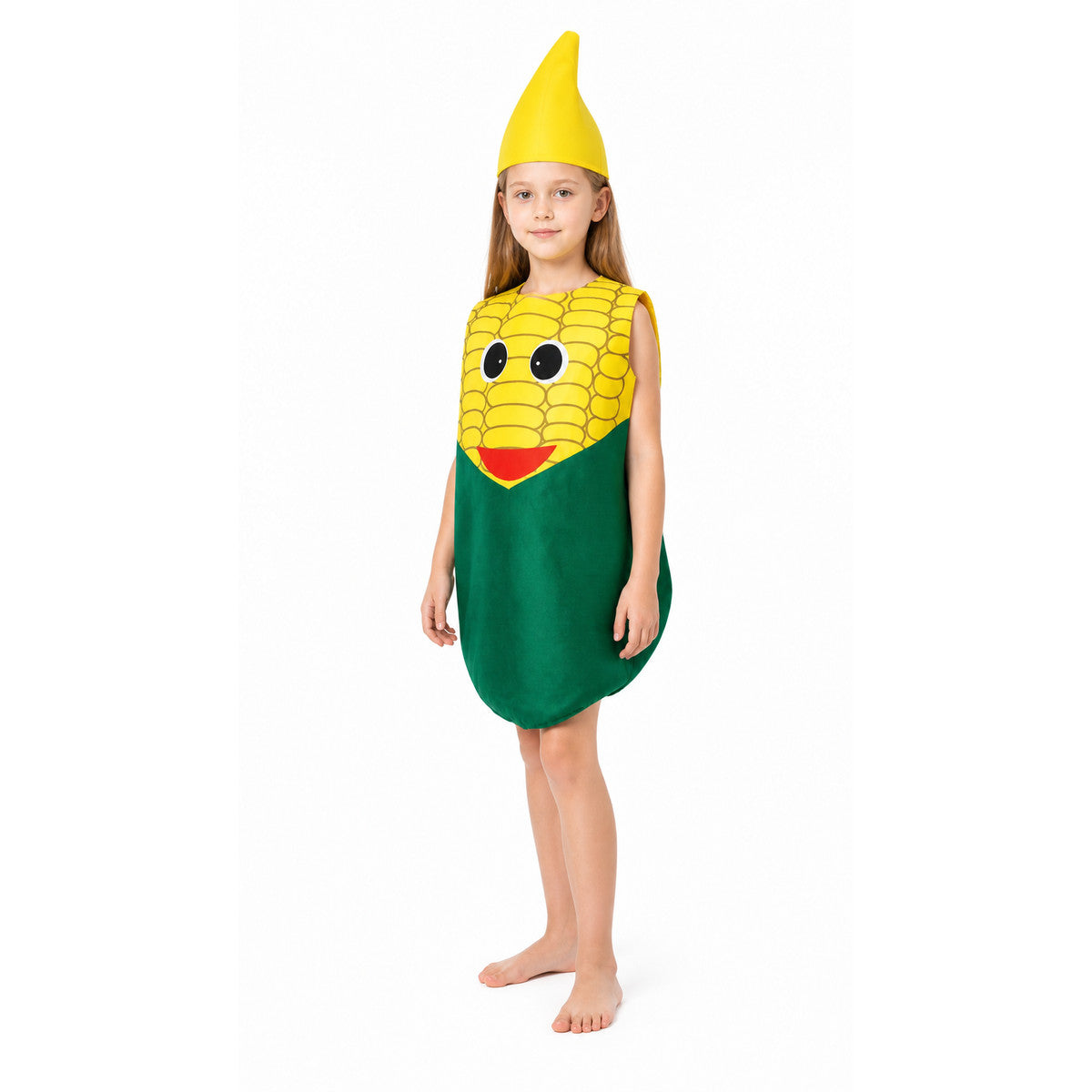 Corn Costume, Jumpsuit with Hat for Halloween
