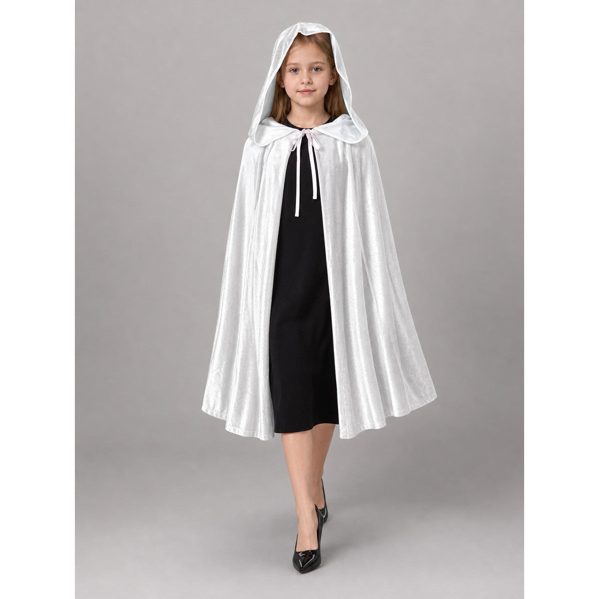 White Hooded Costume Cloak lifestyle