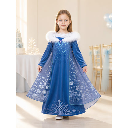 Snow Queen Carnival Dress Costume for Halloween lifestyle view