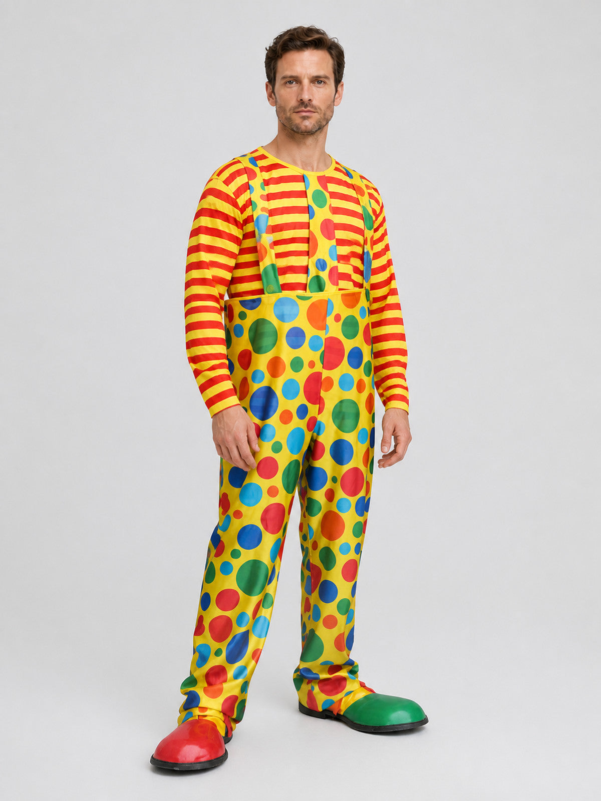 Clown Costume: Striped Top and Pants Costumes detail