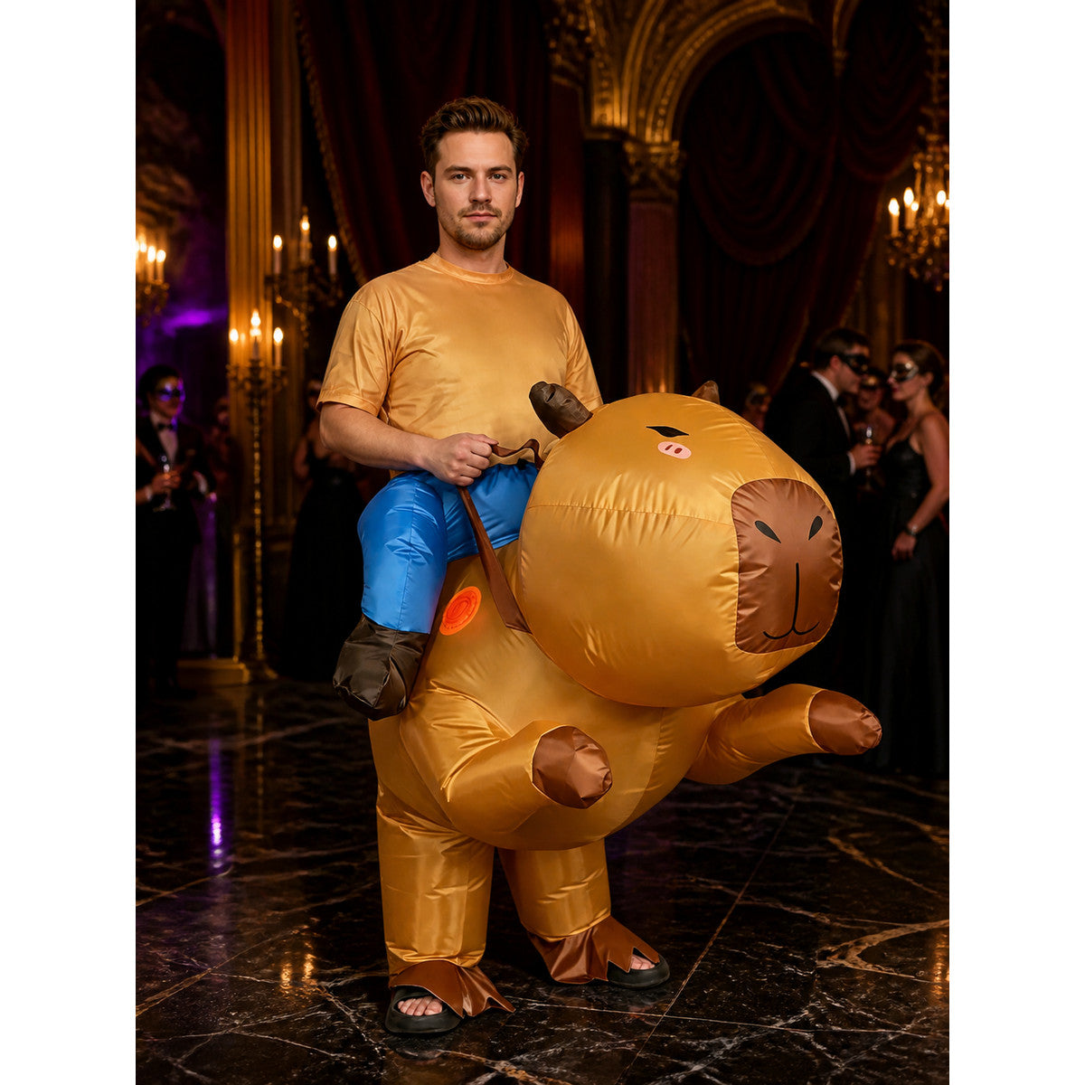 Unisex Inflatable Animal Costume, Funny Halloween Christmas Party Performance Costumes detail