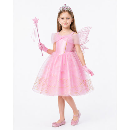 Princess Costume with Wings and Crown Costume Headwear detail