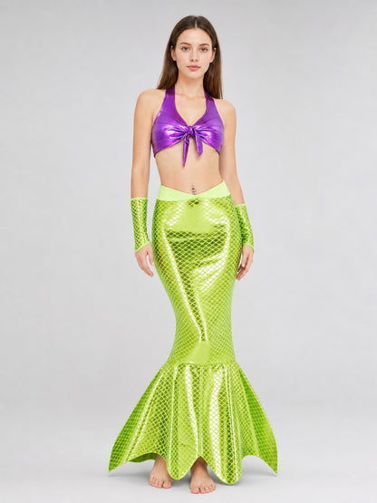 Mermaid Cosplay Costume with Fish-Scale Pattern Costumes detail