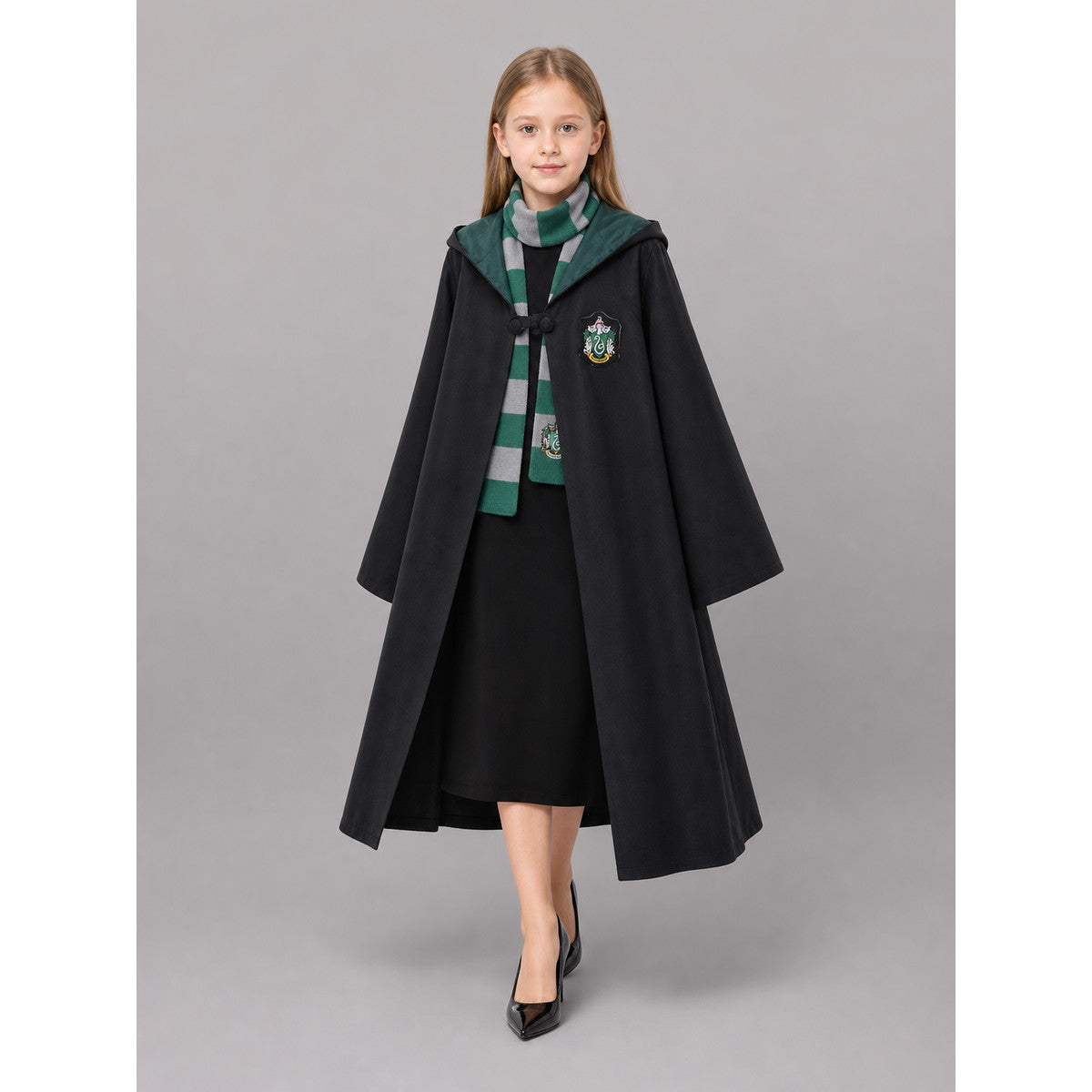 Black Hooded Costume Cloak for Cosplay lifestyle
