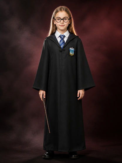 Ravenclaw Cosplay Robe with Hood and Tie main product view