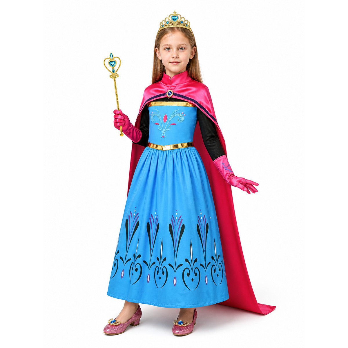 Children's Halloween costume with dress and cape Costume Dresses detail