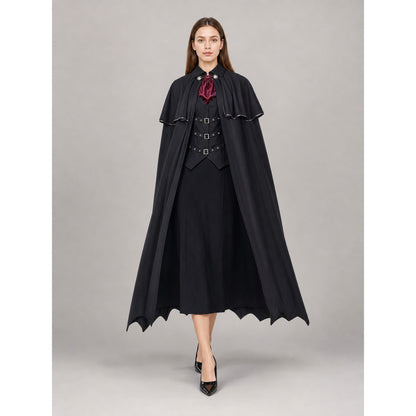 Black Victorian-Style Carnival Cape lifestyle