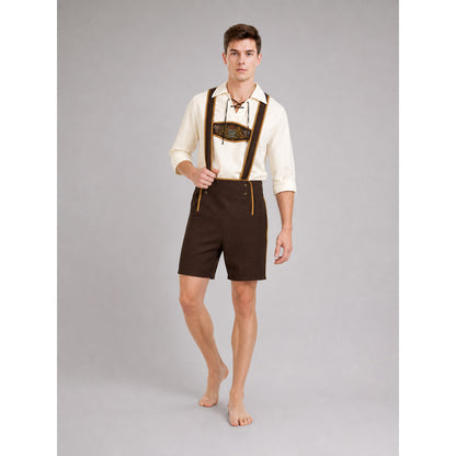 Bavarian Oktoberfest Costume with Shorts and Hat lifestyle