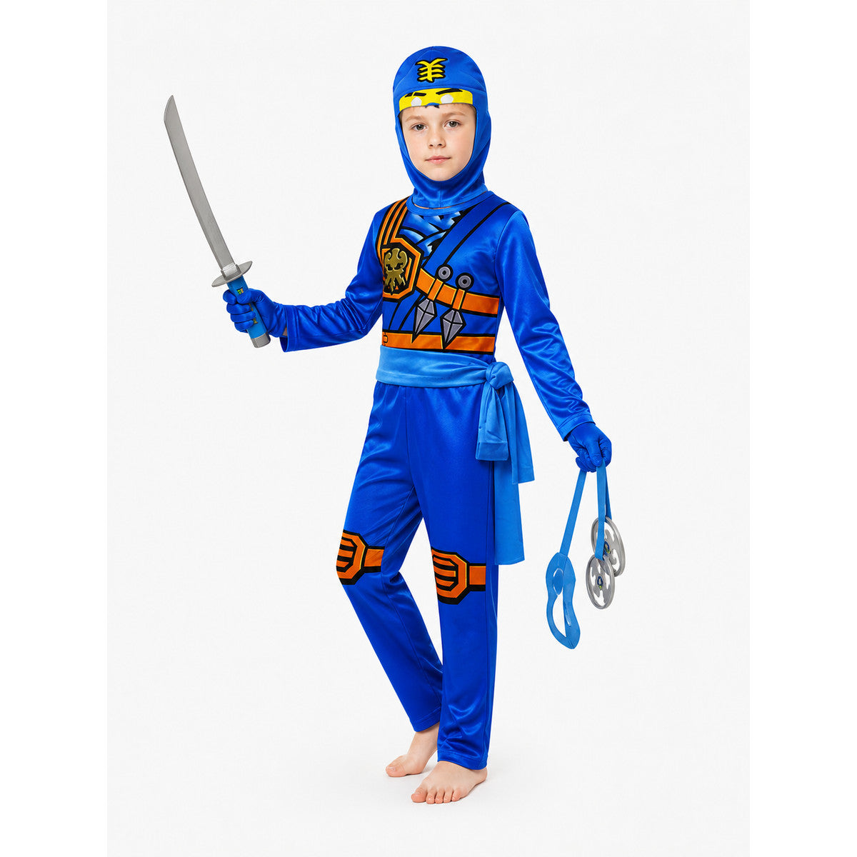 Children's Ninja Costume Jumpsuit with Mask Costume Masks detail