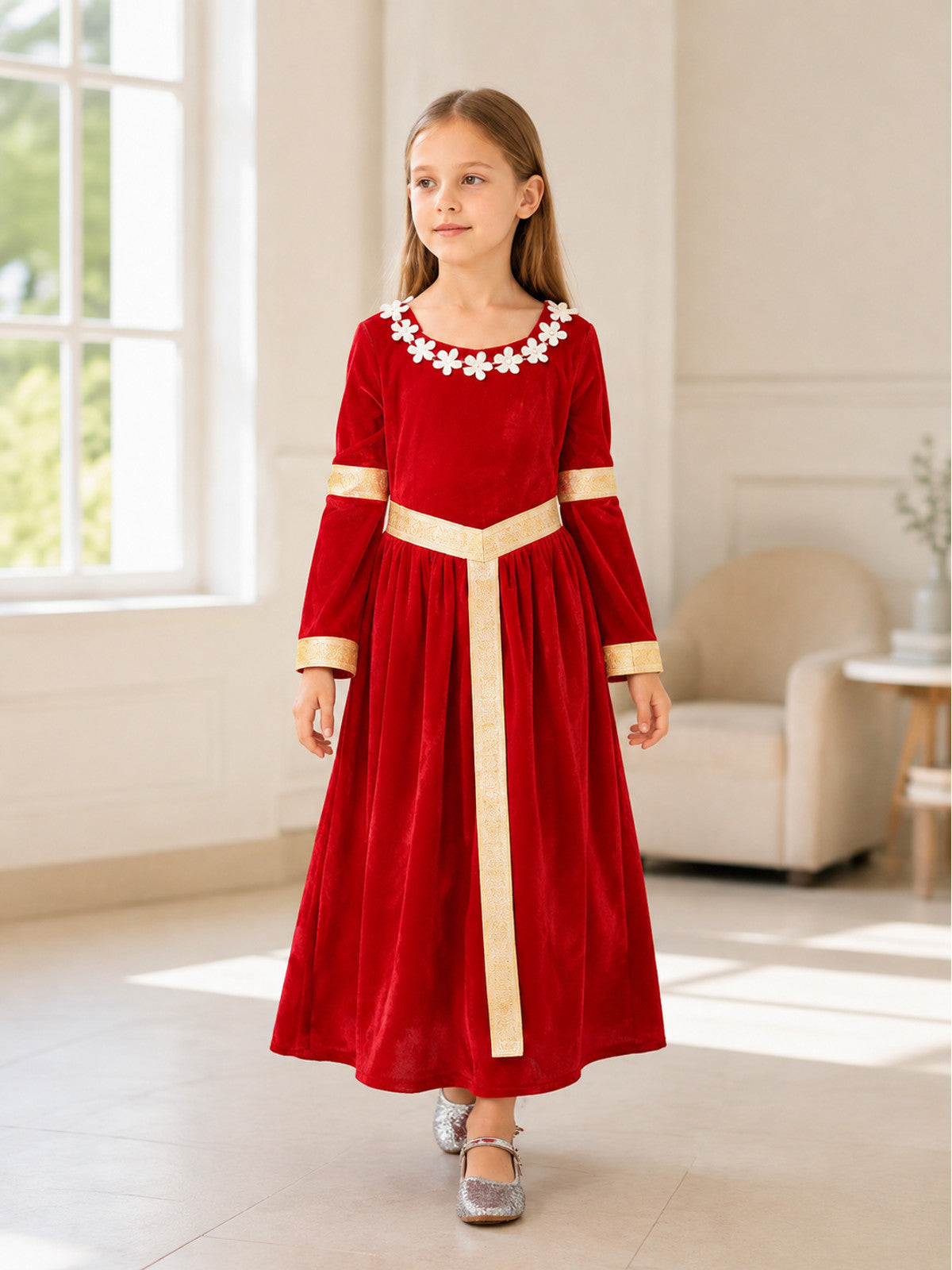 Medieval-Style Princess Dress for Halloween lifestyle view