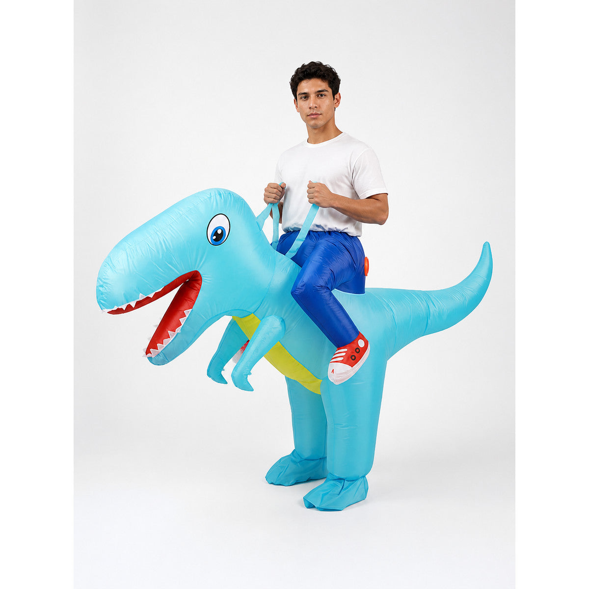 Inflatable Dinosaur Costume with Open Mouth main product view