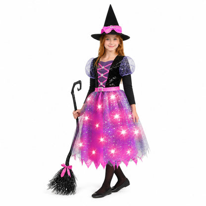 Carnival Costume with Hat and Broom, Dress