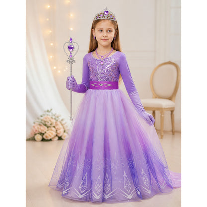 Purple Princess Costume for Halloween lifestyle view