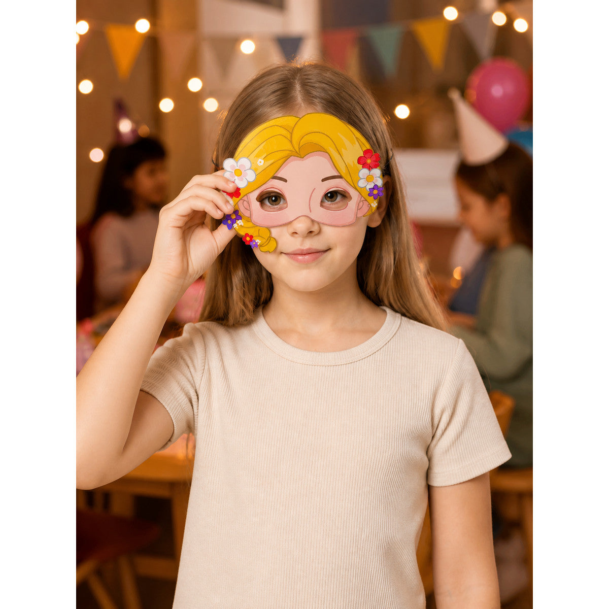 Princess-Style Carnival Mask for Halloween and Cosplay Costume Masks detail