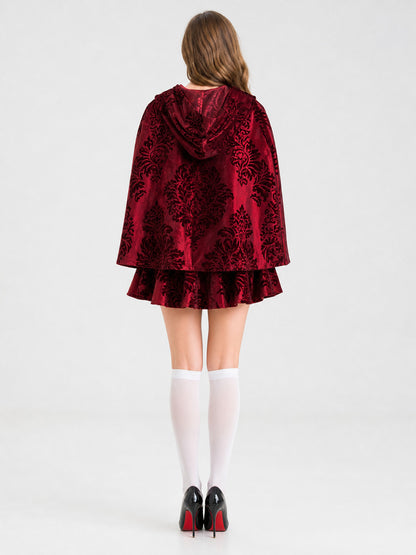 Little Red Riding Hood Costume with Cape and Corset