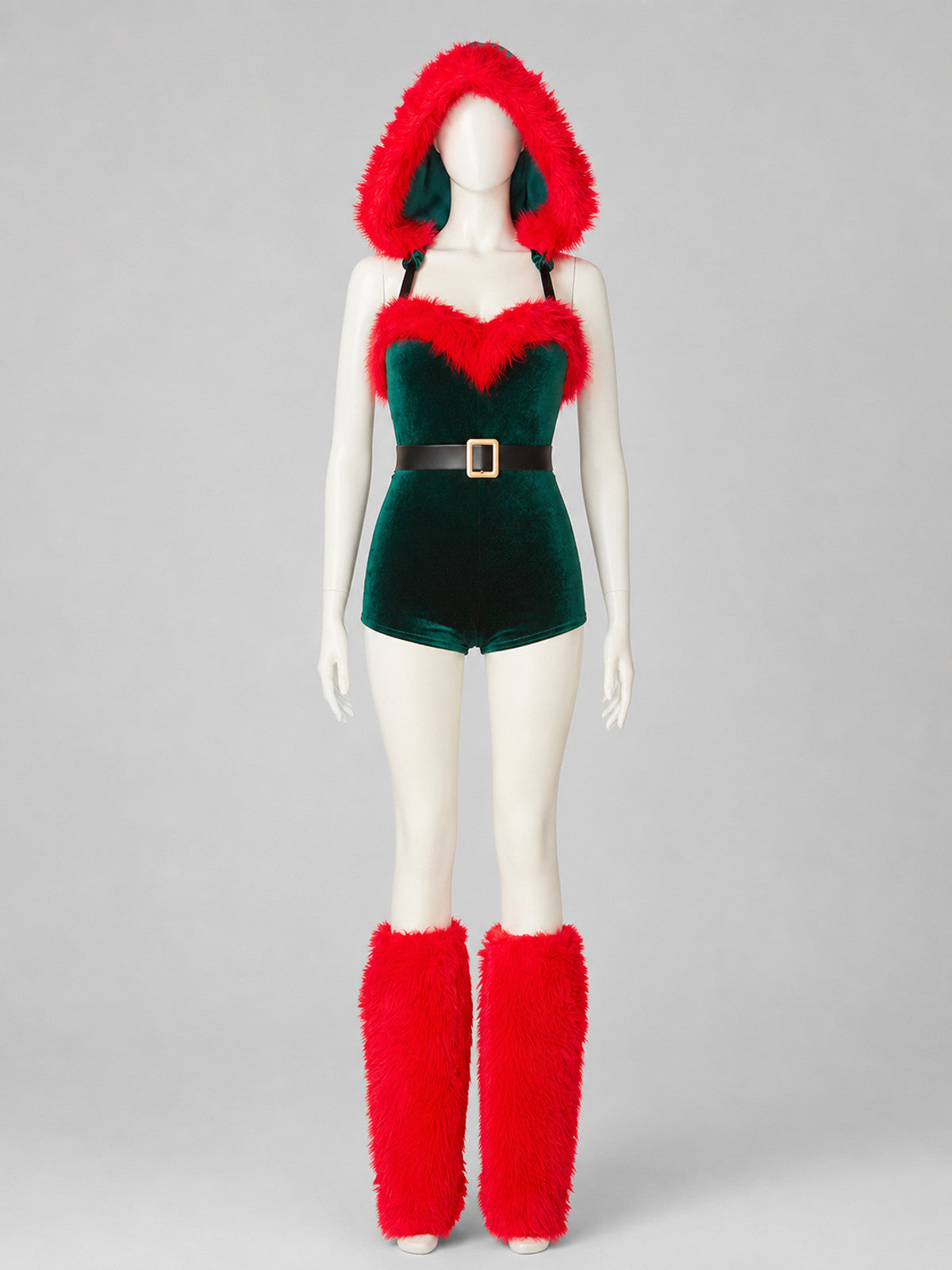 New Year's Carnival Costume with Red Trim