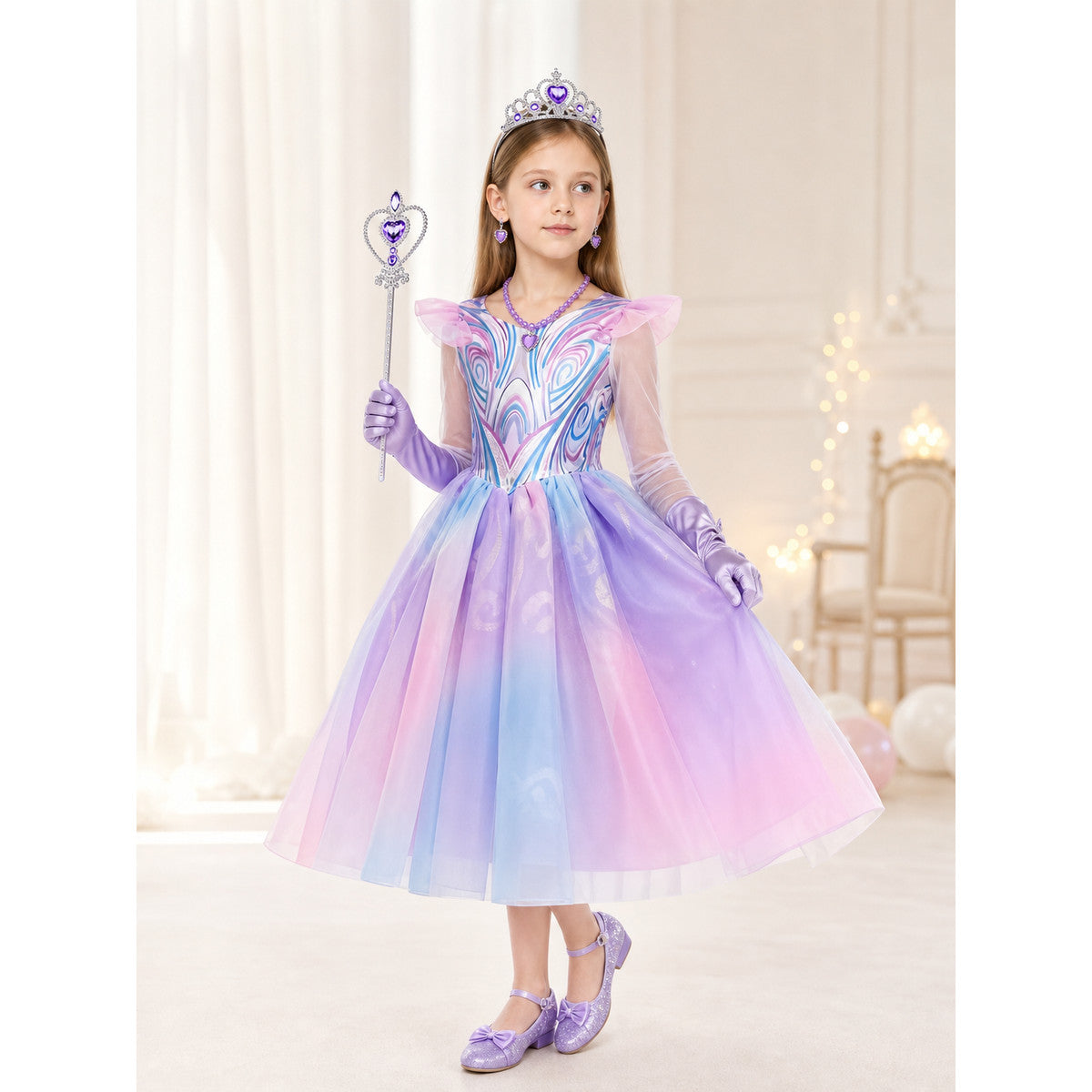 Halloween Princess Costume with Accessories lifestyle view