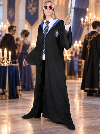 Magic Robe Long Black with Hood and Emblem
