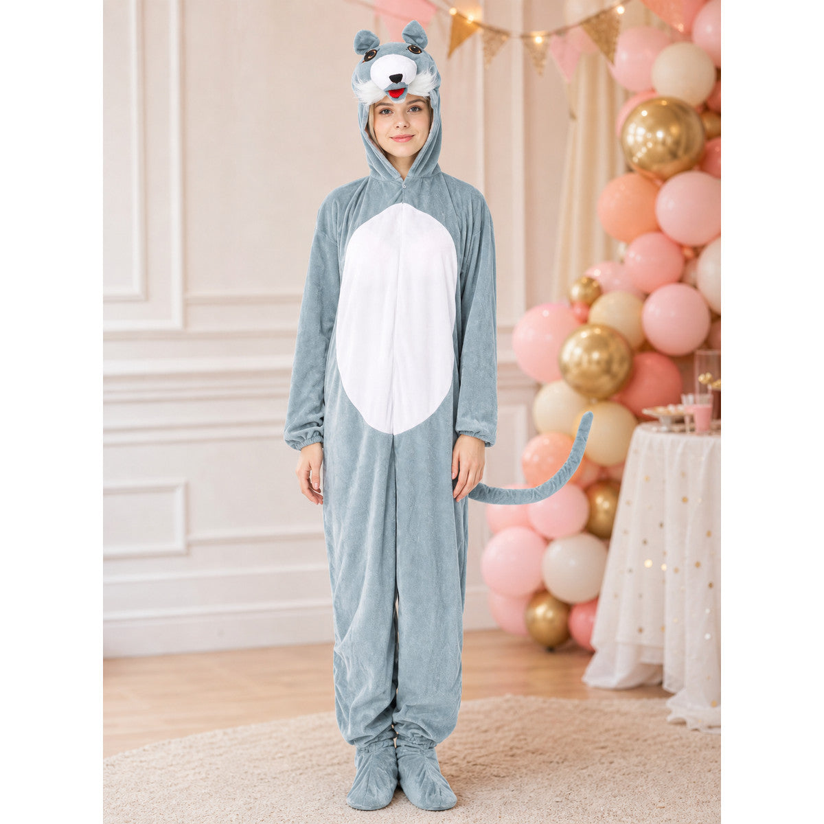 Carnival Jumpsuit with Hood and Ears lifestyle view