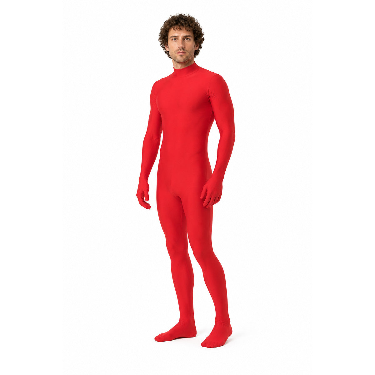 Red High-Neck Jumpsuit for Dance product detail