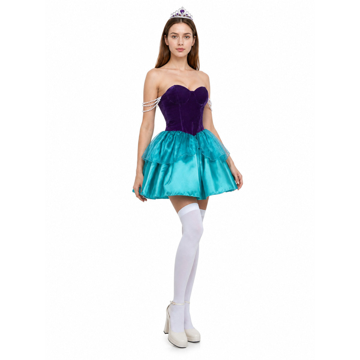 Strapless Carnival Dress with Tiered Skirt Costume Dresses detail